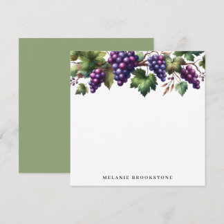 Grapes on the Vine Custom Card