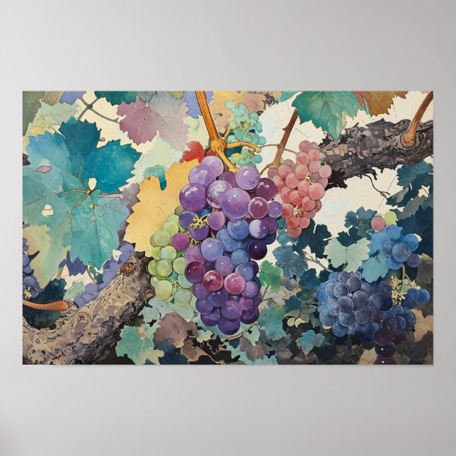 Grapes on the Vine Poster (Front)