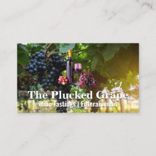 Grapes on the Vine Winery Vineyard Business Card