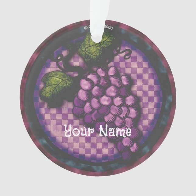 Grapes Ornament (Front)