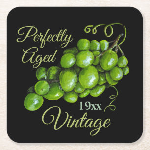 Grapes Paper Coaster