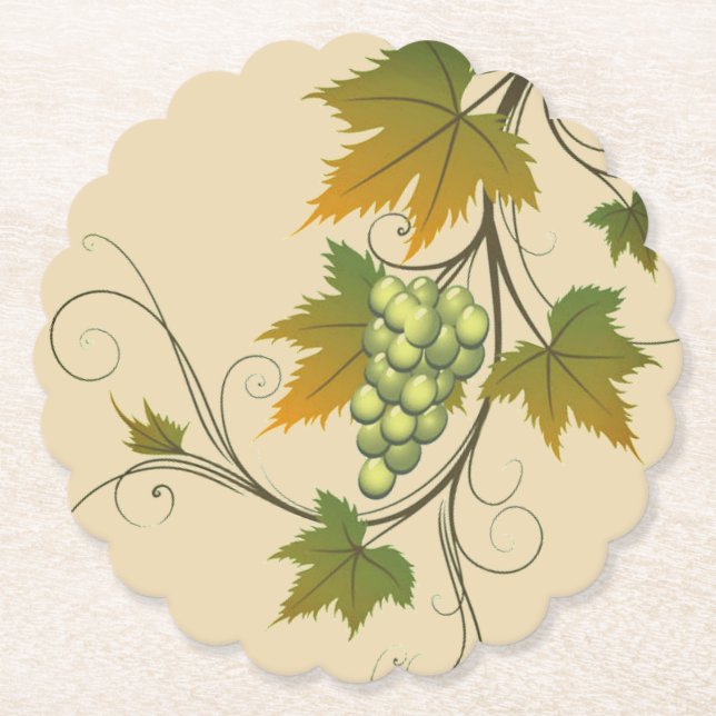 Grapes Paper Coasters (Front)