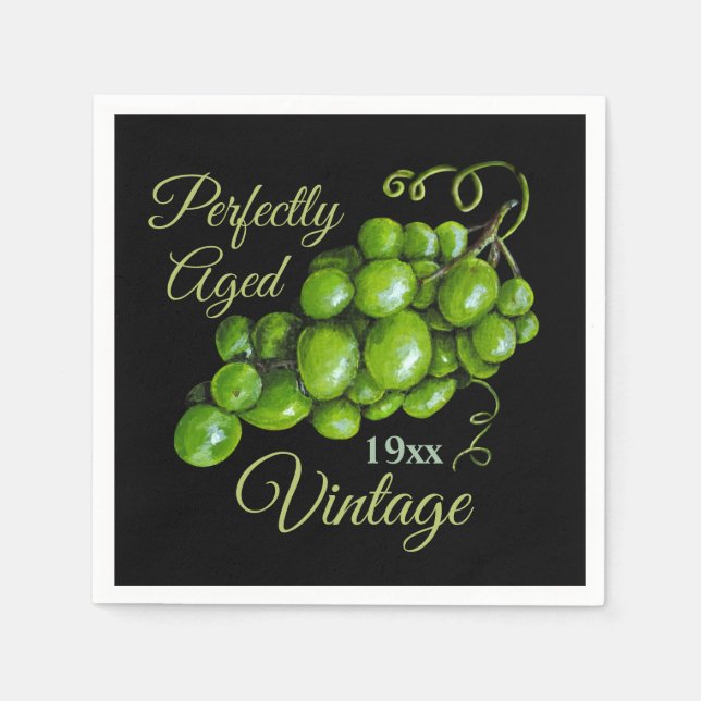 Grapes Paper Napkin (Front)
