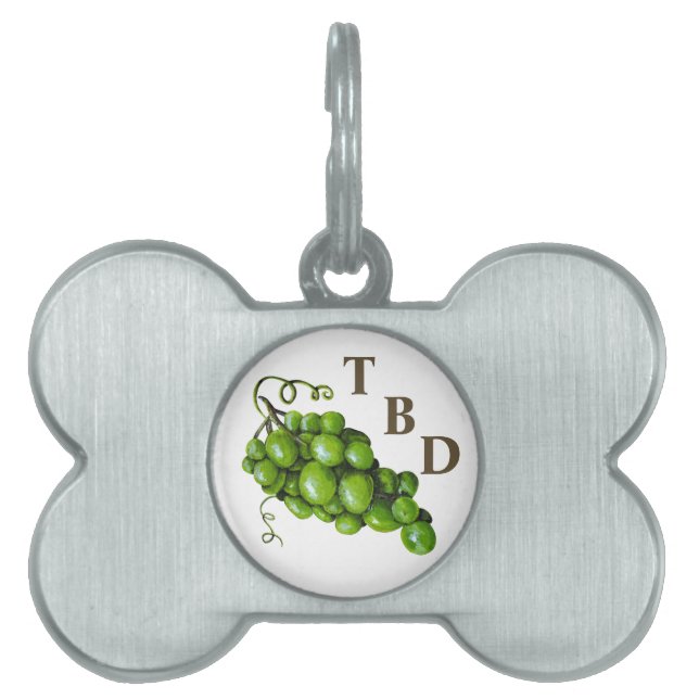 Grapes Pet Tag (Front)