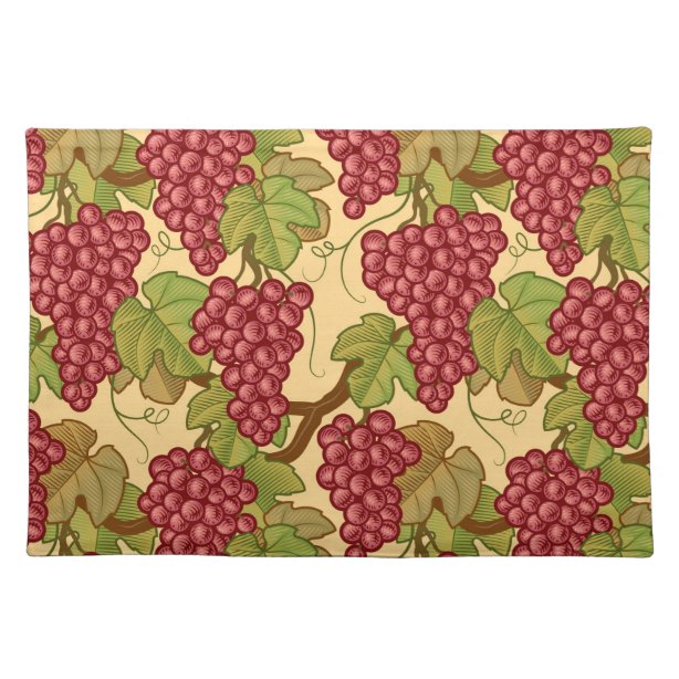 Grape Placemats Zazzle.co.uk