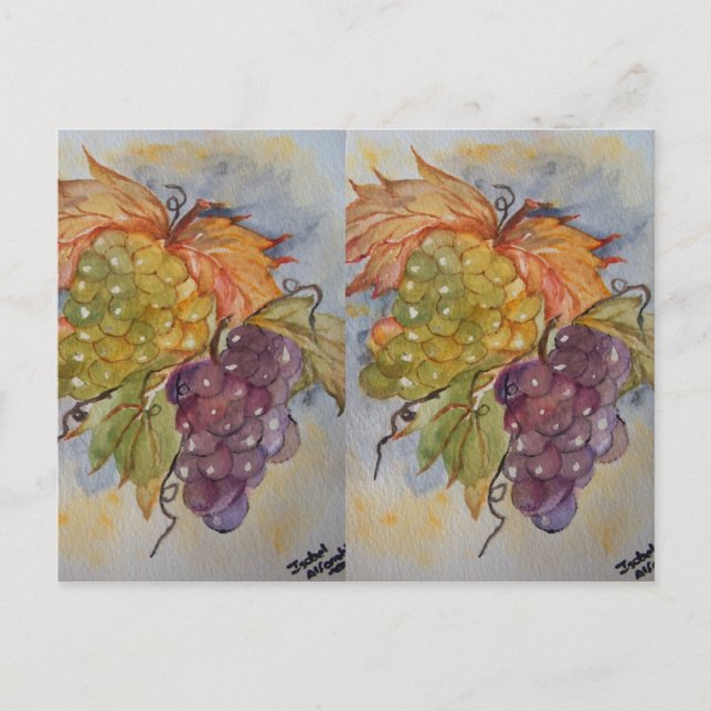 GRAPES POSTCARD (Front)