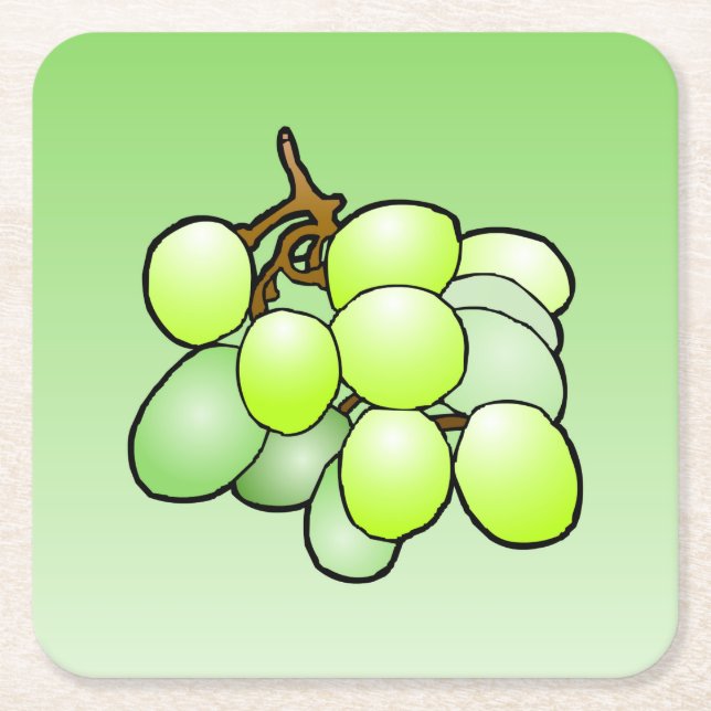 Grapes Pulp board coaster (Front)