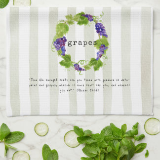 Grapes - Quran Verse Tea Towel