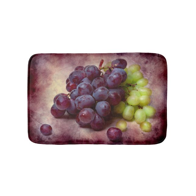 Grapes Red And Green Bath Mat (Front)
