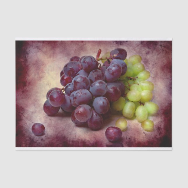 Grapes Red And Green Tissue Paper (Front)