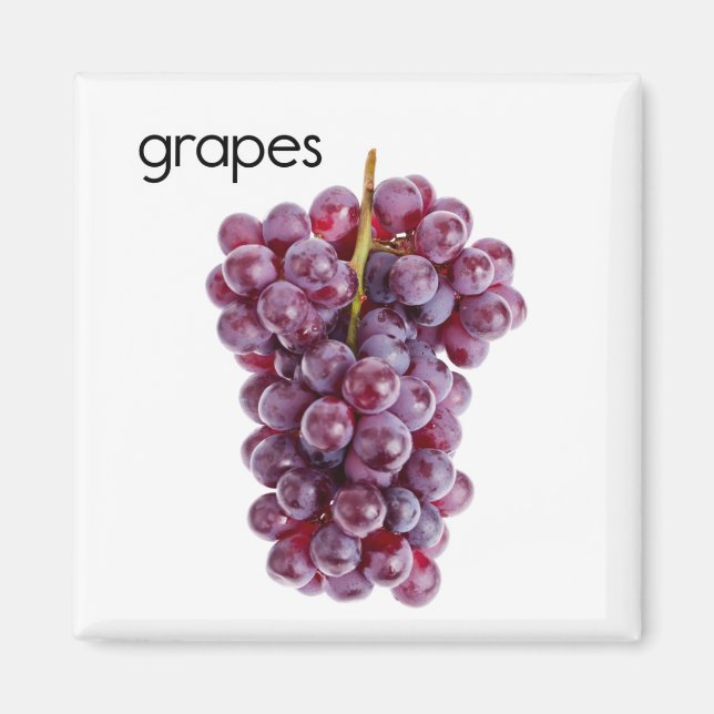 Grapes Refrigerator Magnet (Front)