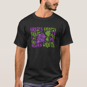 Grapes Repeat Summer Fruit  Farmers T-Shirt