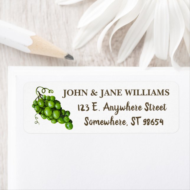 Grapes Return Address Labels (Insitu)