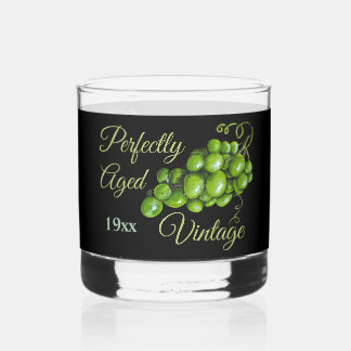 Grapes Rock Glass