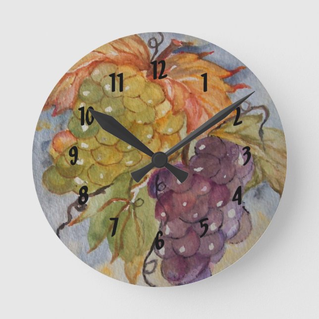 GRAPES ROUND CLOCK (Front)