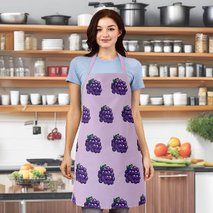 Grapes Seamless Pattern on Apron