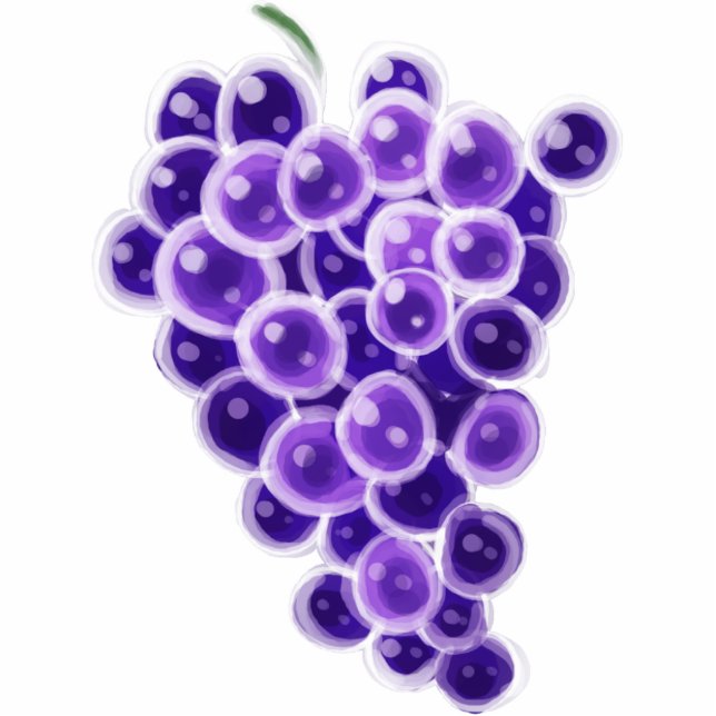 Grapes Standing Photo Sculpture (Front)