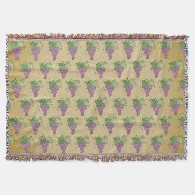 Grapes Throw Blanket (Front)