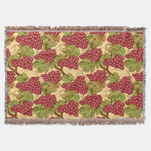 Grapes Throw Blanket (Front)