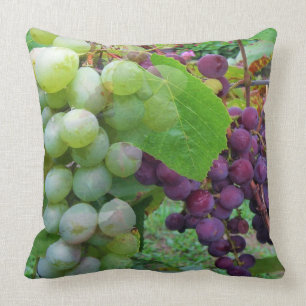 Grapes Throw Pillow