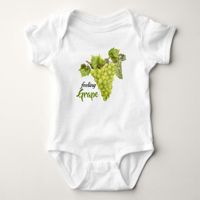 Grapes Vineyard Fruit Baby Bodysuit (Front)