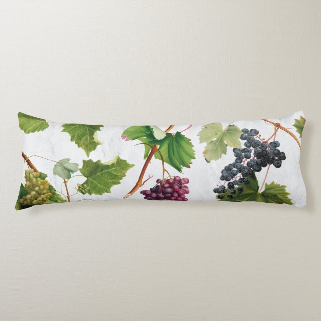 Grapes Vineyard Mediterranean Greek Island  Body Cushion (Front)