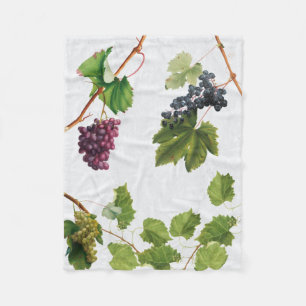 Grapes Vineyard Mediterranean Greek Island Fleece Blanket