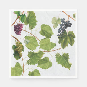 Grapes Vineyard Mediterranean Greek Island  Napkin