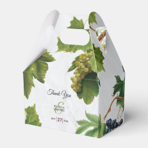 Grapes Vineyard Mediterranean Greek Island Wedding Favour Box