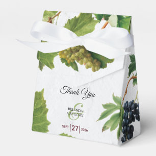 Grapes Vineyard Mediterranean Greek Island Wedding Favour Box