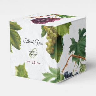 Grapes Vineyard Mediterranean Greek Island Wedding Favour Box