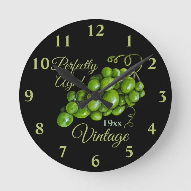 Grapes Wall Clock (Front)