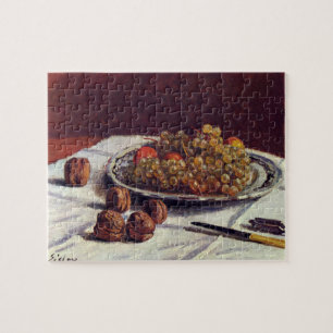 Grapes & Walnuts on a Table Sisley Impressionist Jigsaw Puzzle