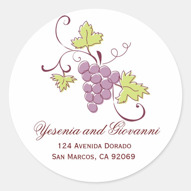 Grapevine Address Labels (Front)