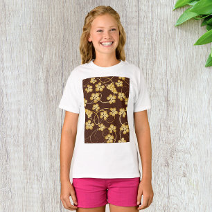 Grapevine Background Girls T-Shirt