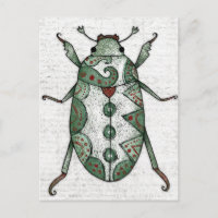 Grapevine Beetle Postcard