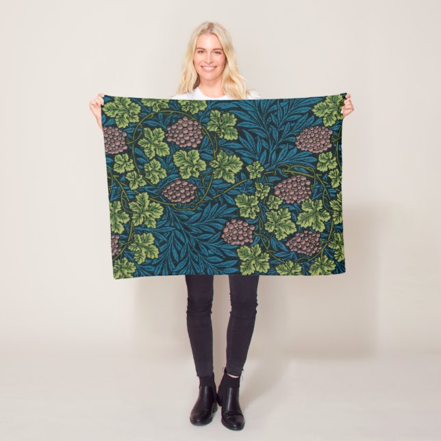 Grapevine (by William Morris) Fleece Blanket (In Situ)
