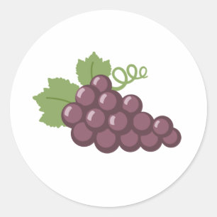 Grapevine Classic Round Sticker