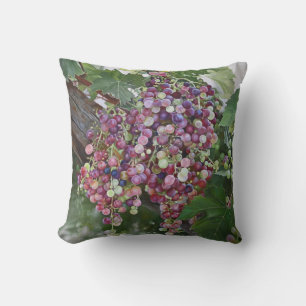 Grapevine Glory — Hyperrealistic Vineyard Art for Cushion