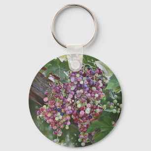 Grapevine Glory — Hyperrealistic Vineyard Art for Key Ring