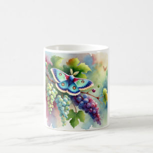 Grapevine Moth 070824AREF124 - Watercolor Coffee Mug