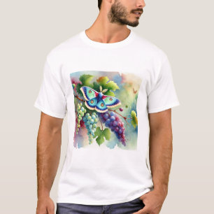 Grapevine Moth 070824AREF124 - Watercolor T-Shirt