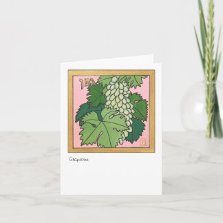 Grapevine, one of the seven species of Israel Card