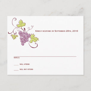 Grapevine RSVP card