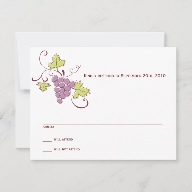 Grapevine RSVP card (Front)