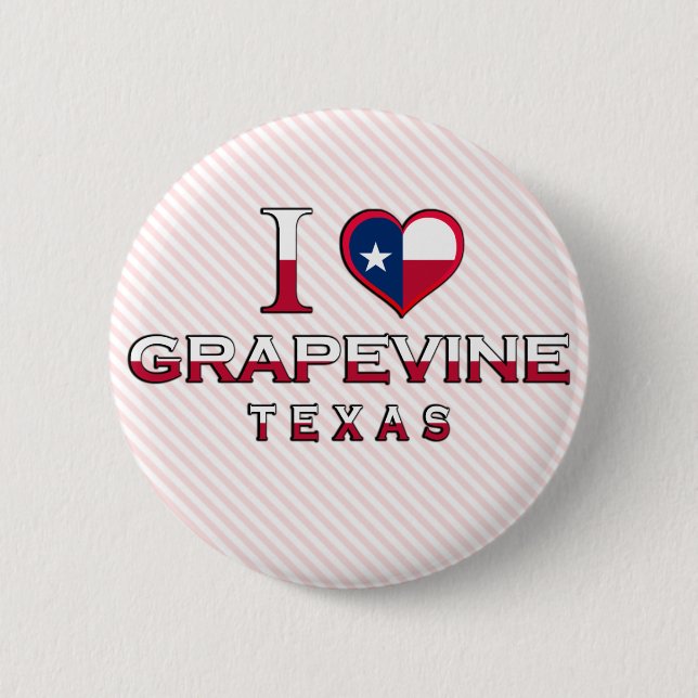 Grapevine, Texas 6 Cm Round Badge (Front)
