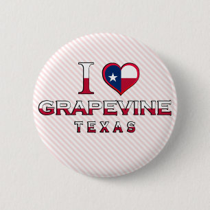 Grapevine, Texas 6 Cm Round Badge