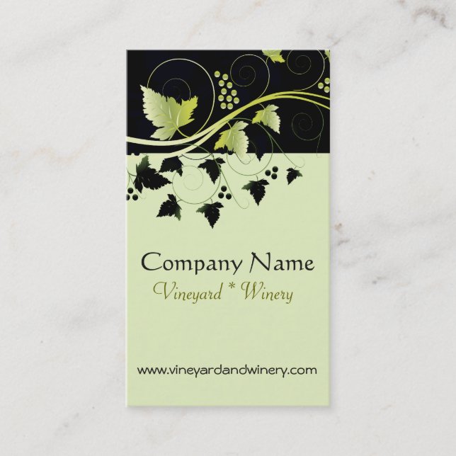 Grapevine Winery Business Card (Front)