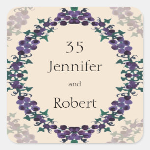 Grapevine Wreath Envelope Seal