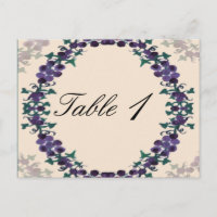 Grapevine Wreath Wedding Table Number